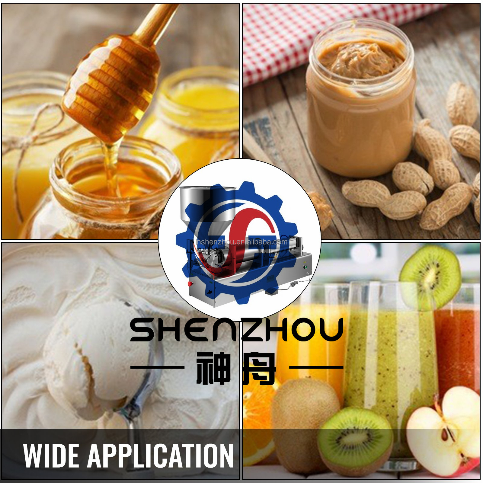 Shenzhou - 500-3000ml Liquid Filling Machine Pneumatic Paste Oil Viscosity, Single Head Filling&Packing Machine 14