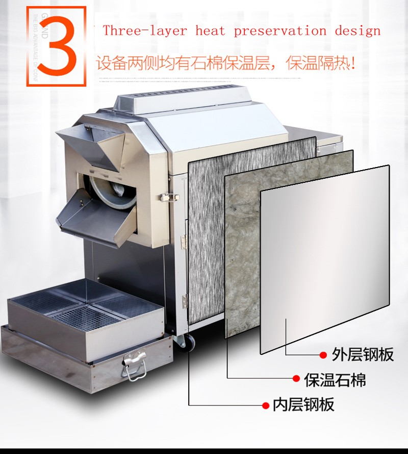 Shenzhou - Nut roasting machine / nut roaster / grain roaster for peanut , soybean seed , barley Decanter centrifuge 15