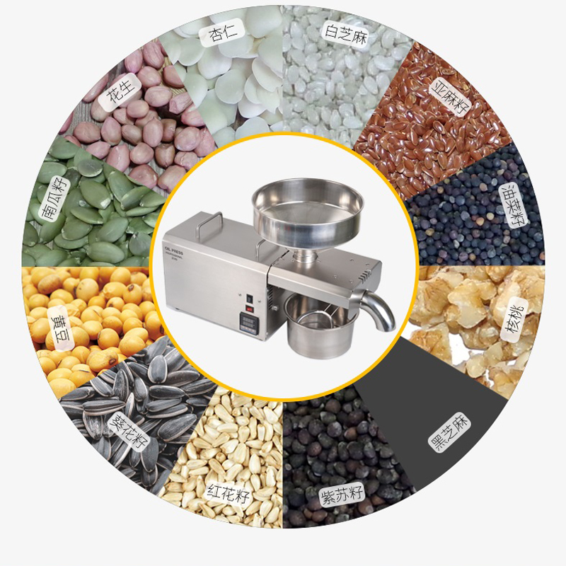 선저우 - 자동 착유기 스테인리스 스틸 냉온 압착기 1500W (카놀라, 땅콩, 코코넛, 견과류 씨앗 착유용) 16