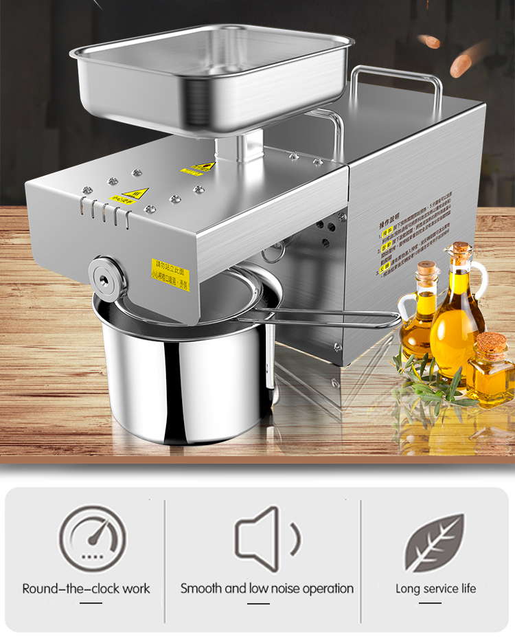 Shenzhou - New products mini dried coconut seed oil presser family type using oil pressing with temperature control Oil Press Machine 7