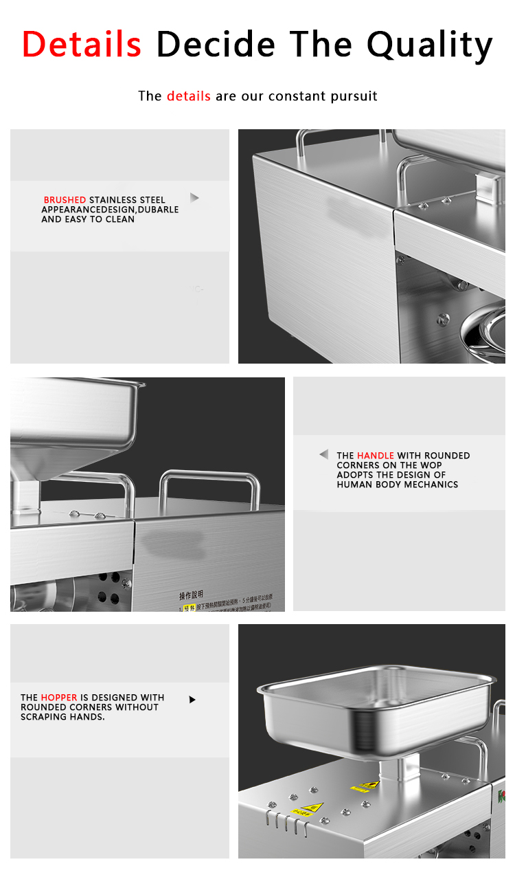 Shenzhou - New products mini dried coconut seed oil presser family type using oil pressing with temperature control Oil Press Machine 10