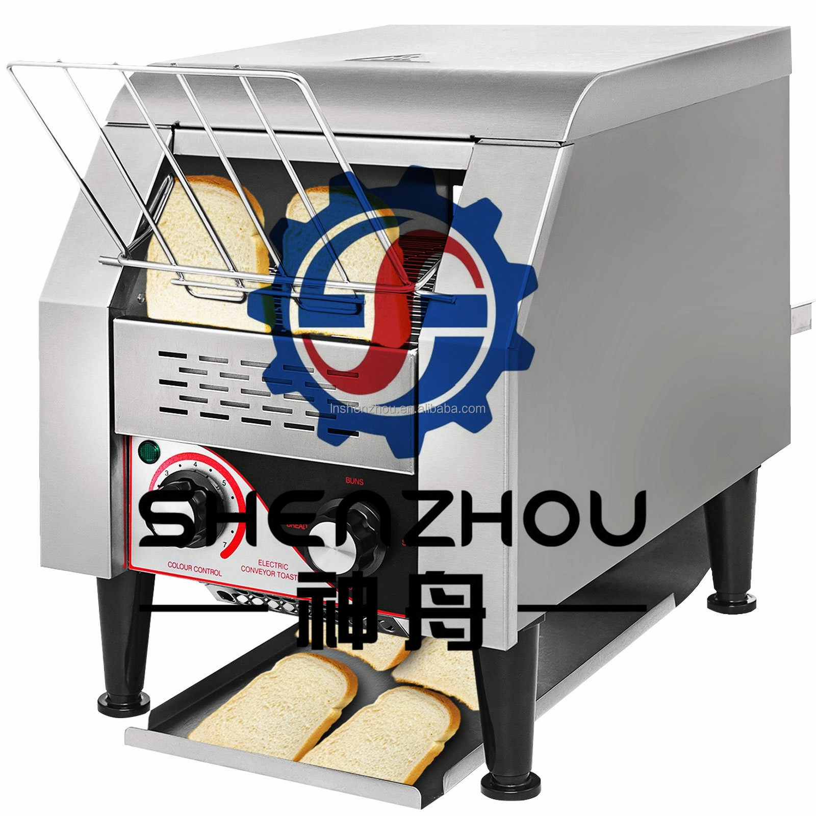 Shenzhou - Commercial Conveyor Toaster 150pcs/h Electric Conveyor Toaster Stainless Steel Food Machine 1
