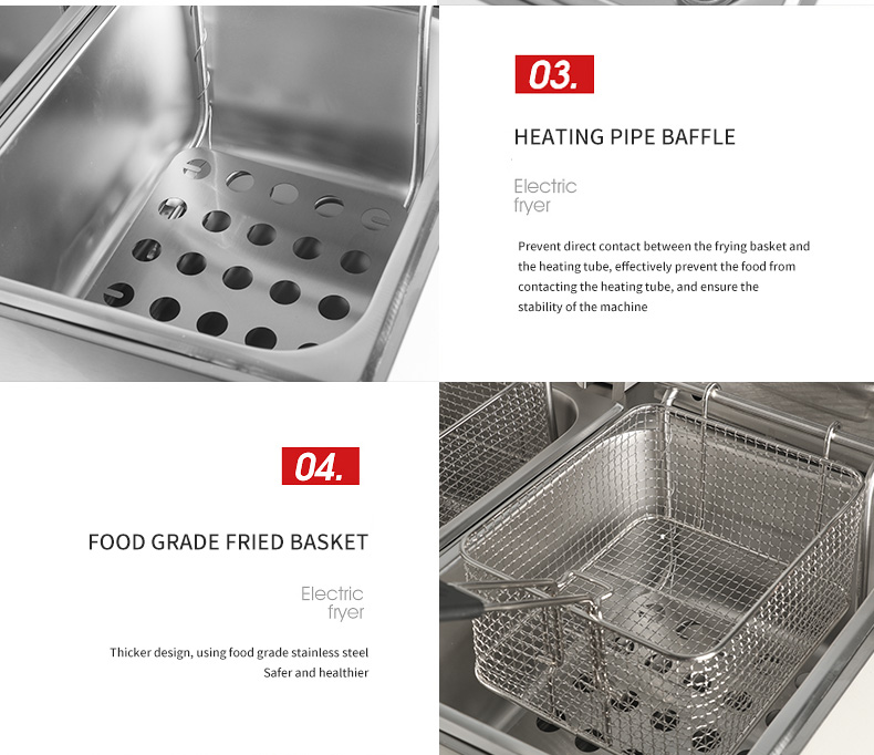 Shenzhou - Hot sale stainless steel gas fryer french fries machine ce Food Machine 8