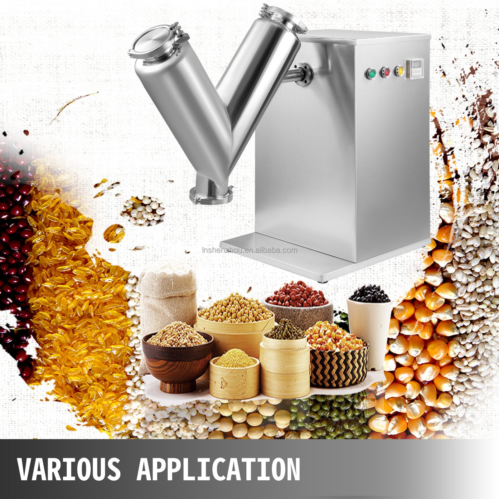 Shenzhou - V Powder Mixer Dry Powder Mixing Machine Max. Capacity 3.2l V Type Blender Vh-8 Fermentation & Mixing machine 12