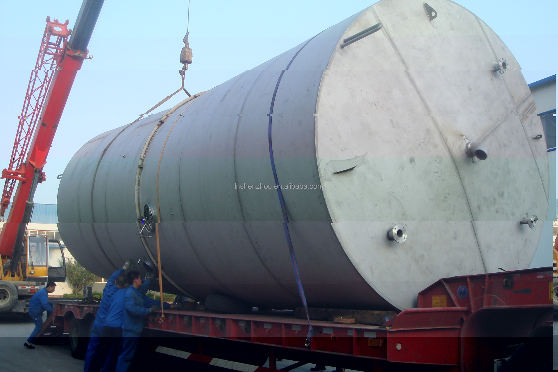 Shenzhou - Big and good Quality low price 5000L LNG cryogenic lng tank 5m3 pressure vessels Production Line equipment 7