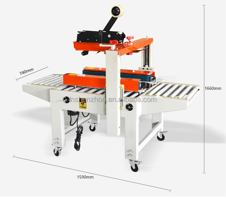 Shenzhou - Halbautomatische Klebeband-Kartonverschließmaschine für Lebensmittelverpackungen 7
