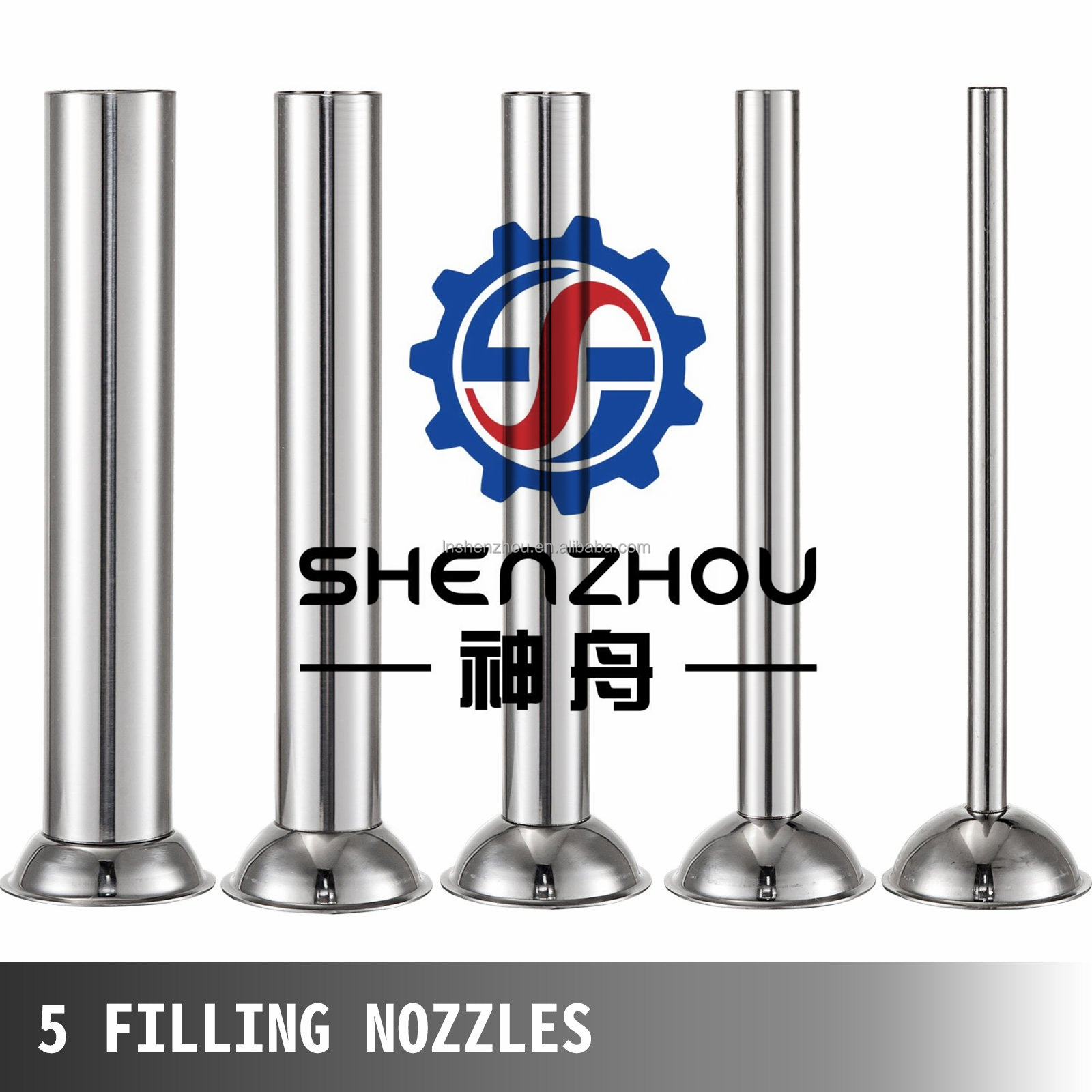 Shenzhou - Machine à saucisses verticale commerciale domestique de 5 l, 2 vitesses, en acier inoxydable 10