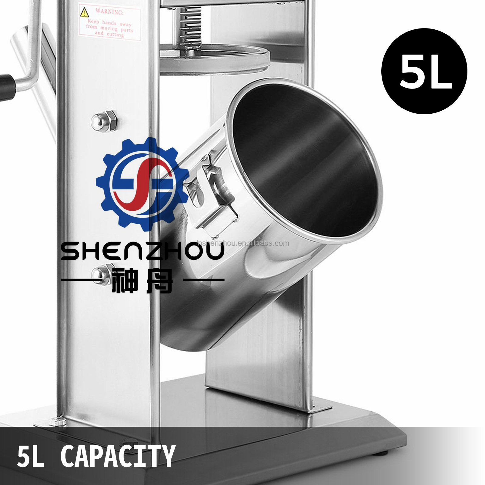 Shenzhou - Machine à saucisses verticale commerciale domestique de 5 l, 2 vitesses, en acier inoxydable 9