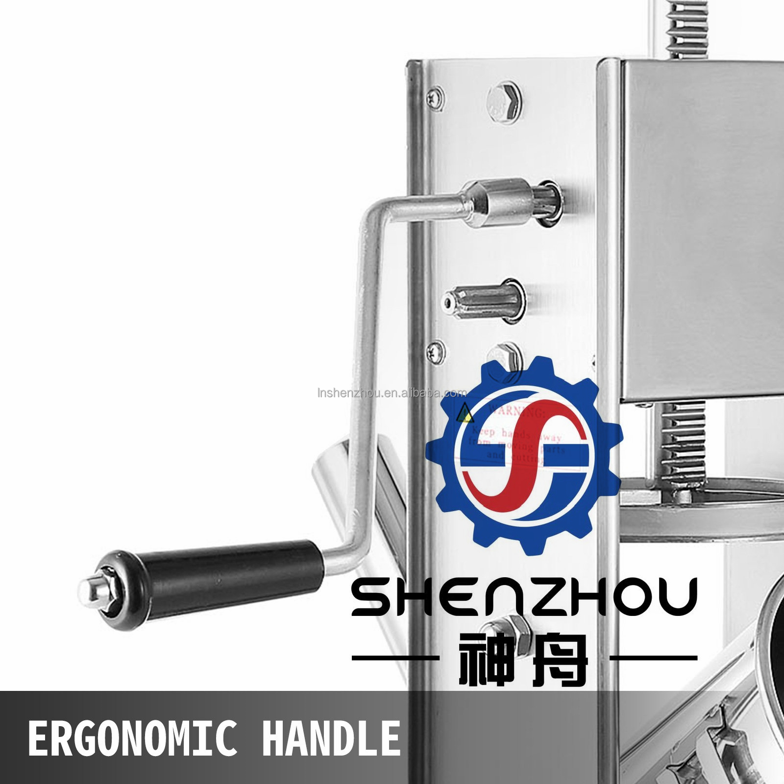 Shenzhou - Machine à saucisses verticale commerciale domestique de 5 l, 2 vitesses, en acier inoxydable 12