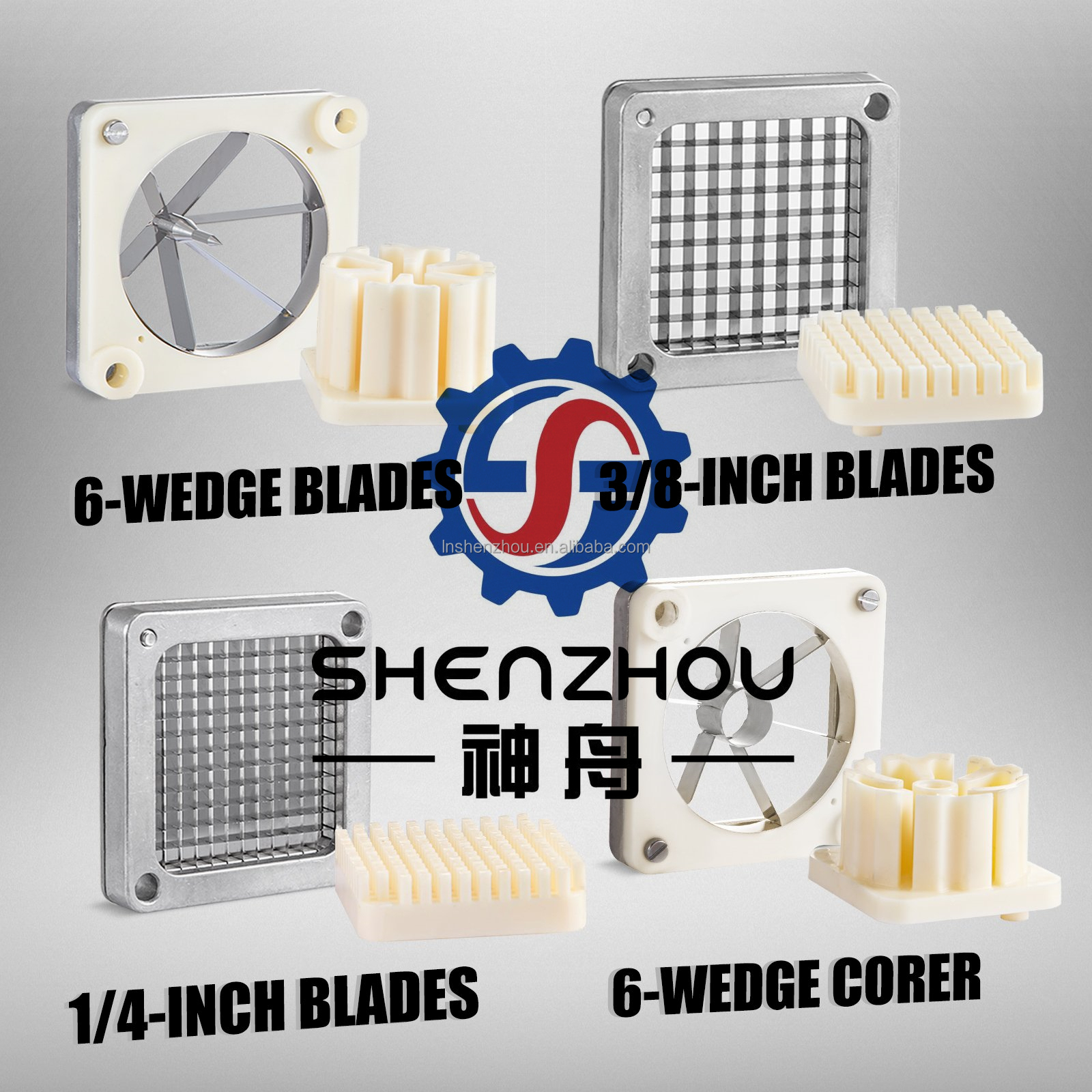 선저우 - 상업용 야채 다지기/깍둑썰기 기계용 스테인리스 스틸 교체용 칼날 (상업용 야채/과일 다지기/깍둑썰기 기계용) 9