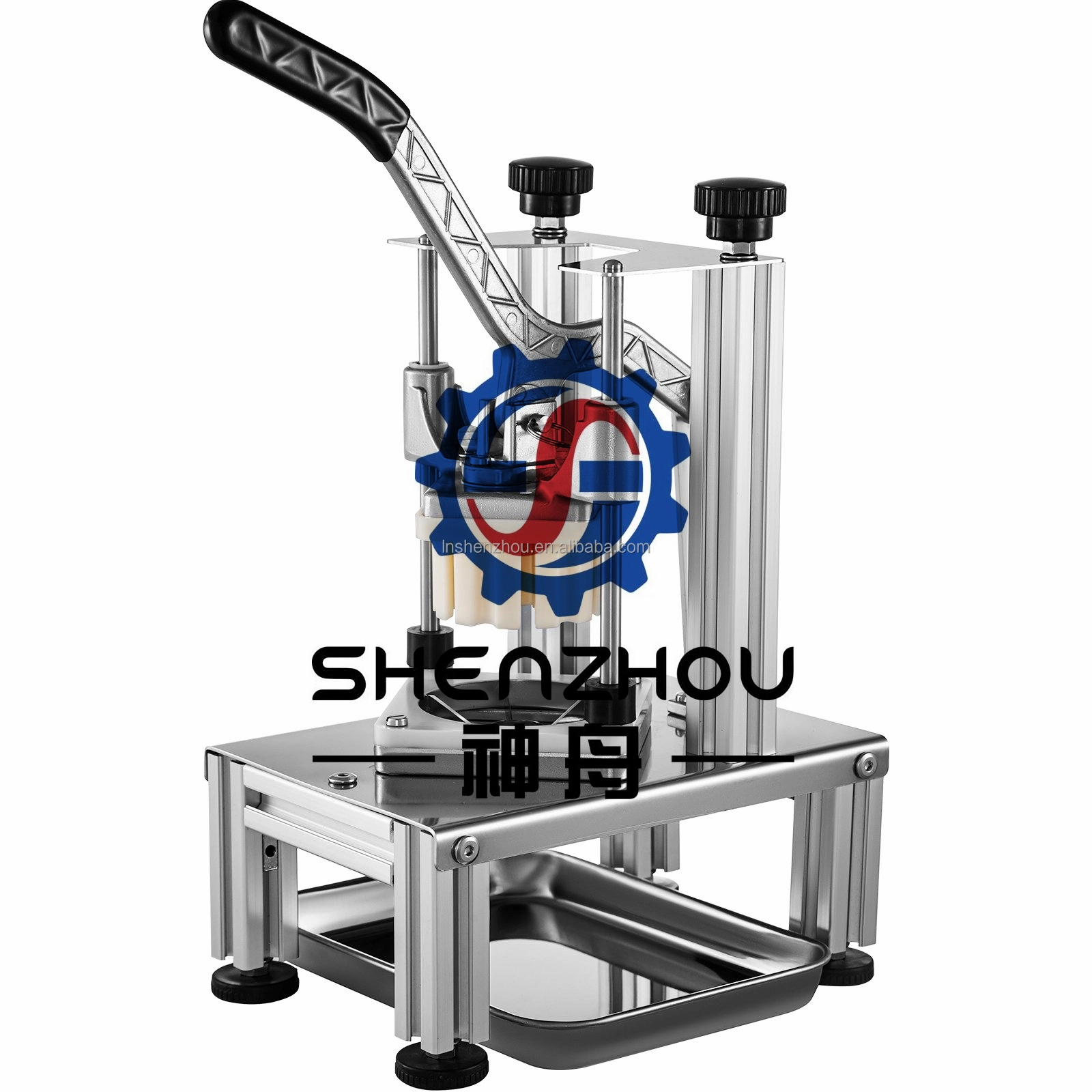 선저우 - 상업용 야채 다지기/깍둑썰기 기계 (4중 칼날, 간편 조립) 1