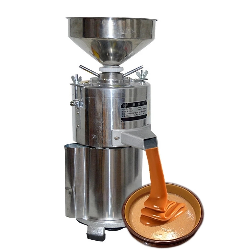 Machine à beurre de sésame et de cacahuète Shenzhou - Machine à tahini multifonctionnelle pour usage commercial et domestique - 1100 W, 15 kg/h - Machine de fabrication de beurre de soja et d'amandes 1