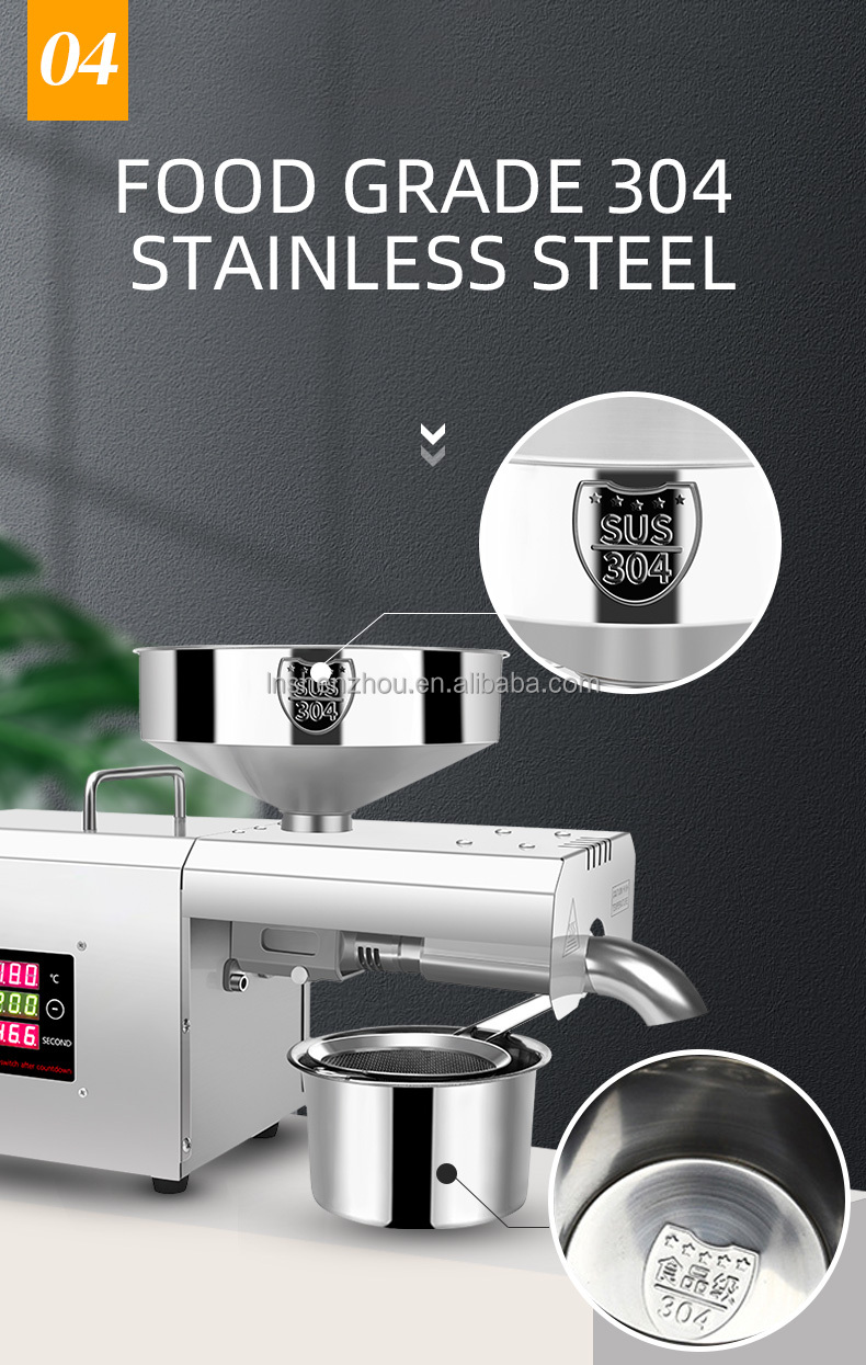 Shenzhou - Shenzhou home use Oil pressing machine Nuts Seeds Oil Presser Pressing Machine Oil Press Machine 15