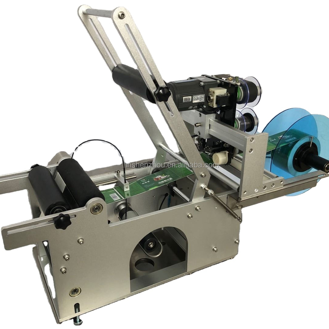 Shenzhou - SZMt-50 Semi-automatic Round Bottle Labeling Machine Labeler Machine Ce Certificat Labeling & Weighting Machine 1