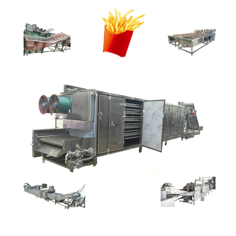 Shenzhou - Fully Automatic Industrial Frozen French Fries Production Line Potato Chips Making Machine Food Machine 7