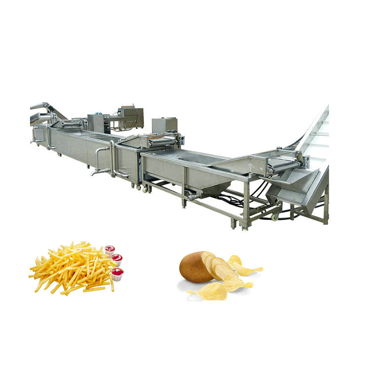 Shenzhou - Fully Automatic Industrial Frozen French Fries Production Line Potato Chips Making Machine Food Machine 8