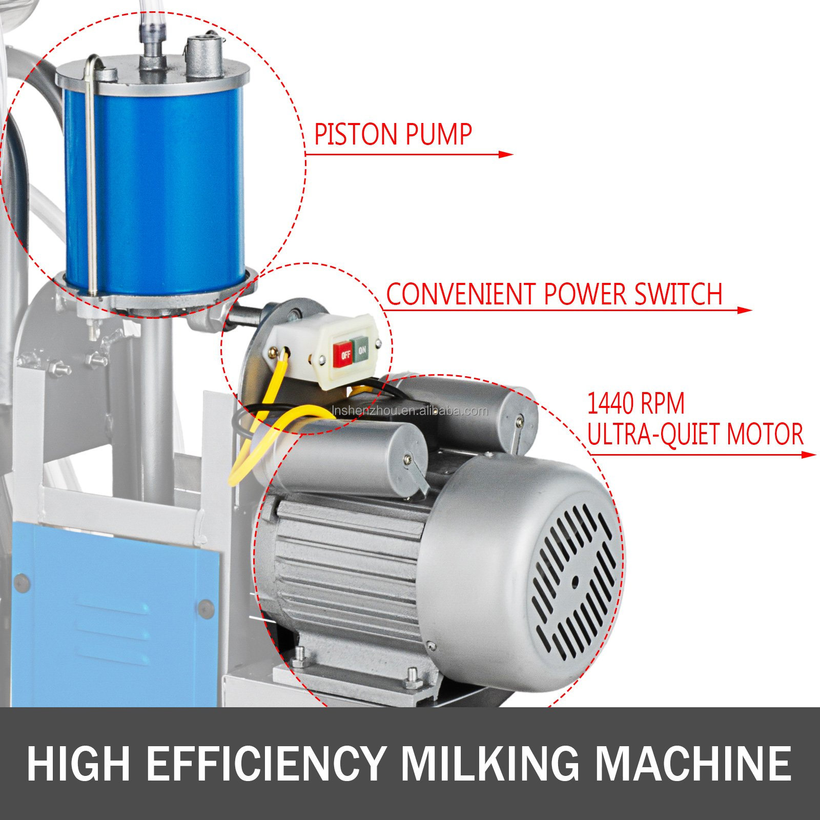 Shenzhou - Electric Milking Machine Milker Machine 5-8 Cows/h Double Handles Hot selling machine 13