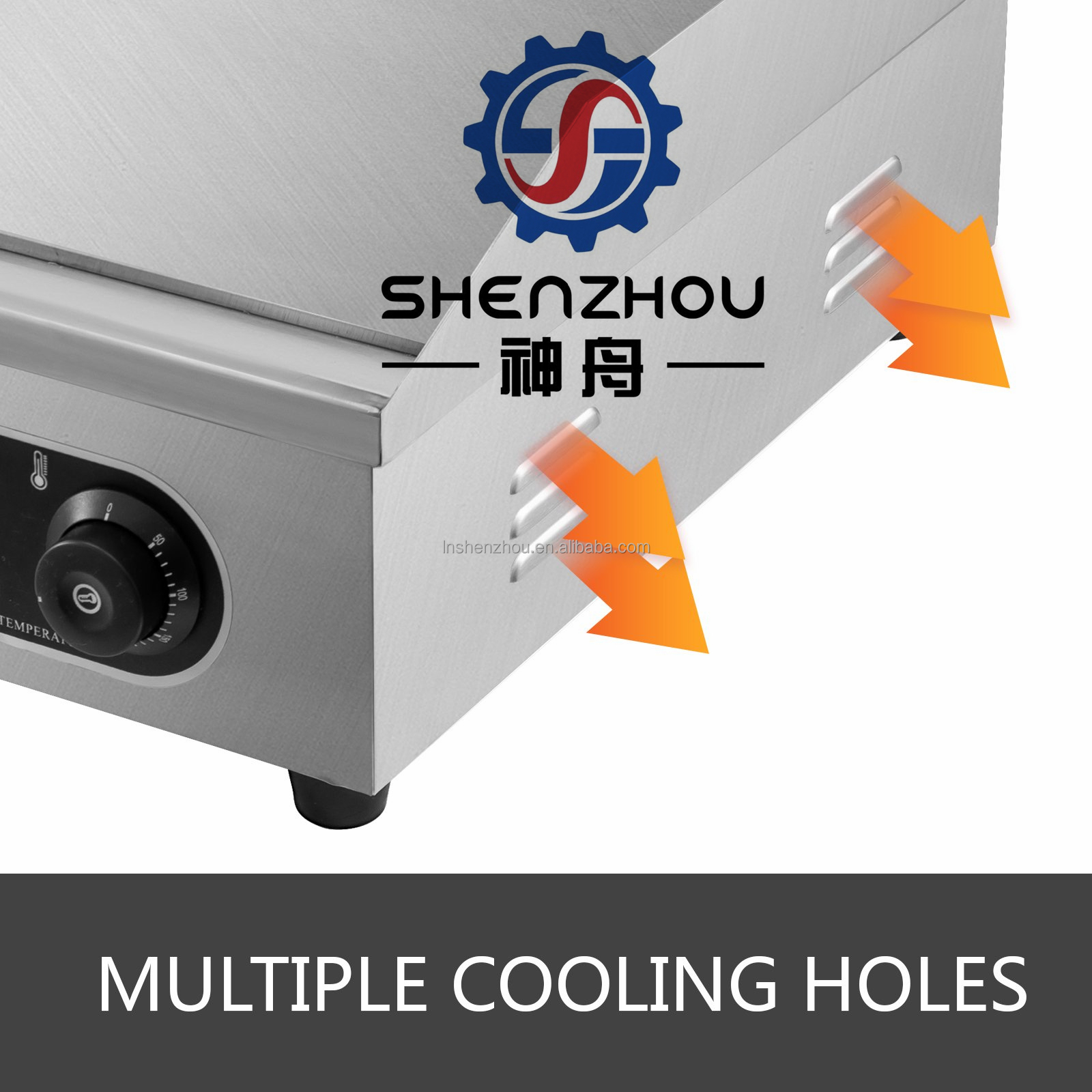 Shenzhou - Commercial electric thermoelectric teppanyaki iron plate Food Machine 14
