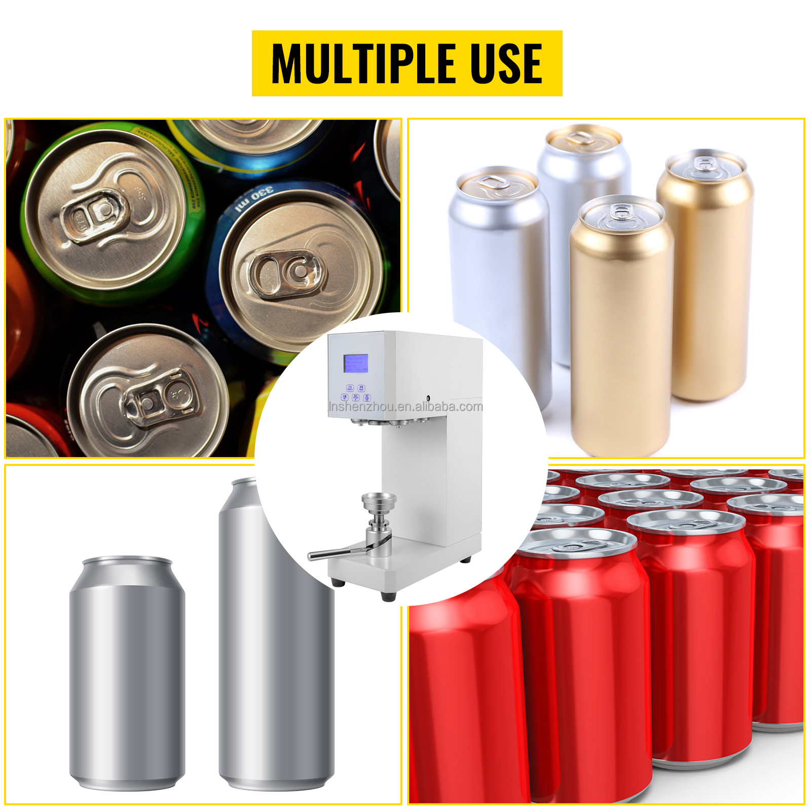 Shenzhou - Sertisseuse de boîtes de conserve semi-automatique pour canettes de cola de 56 mm 13