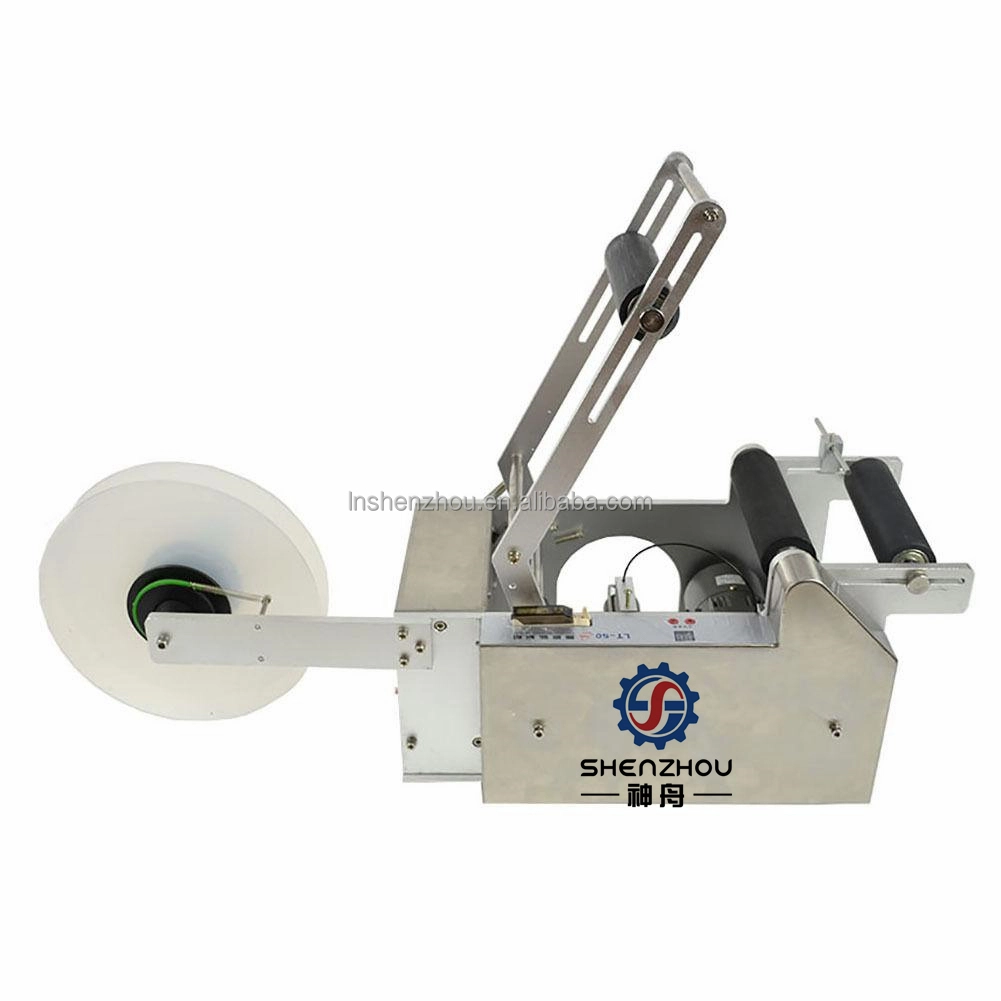 Shenzhou - Tabletop Semi-automatic labeling machine for plastic round bottles tube cans Filling&Packing Machine 1