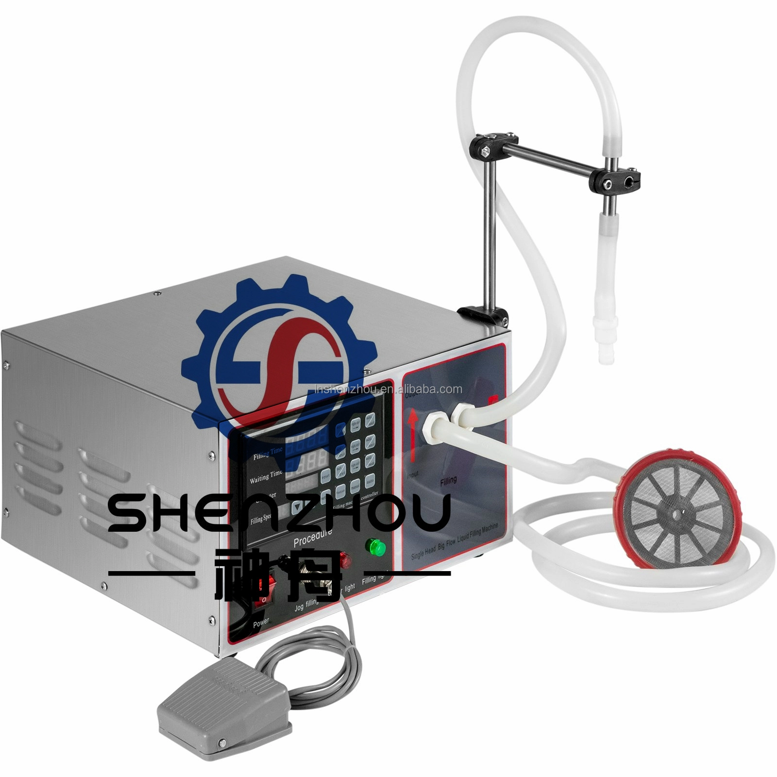 Shenzhou - semi automatic juice digital pump water liquid filling machine for oil bottle liquid filler injection filling machine Filling&Packing Machine 1