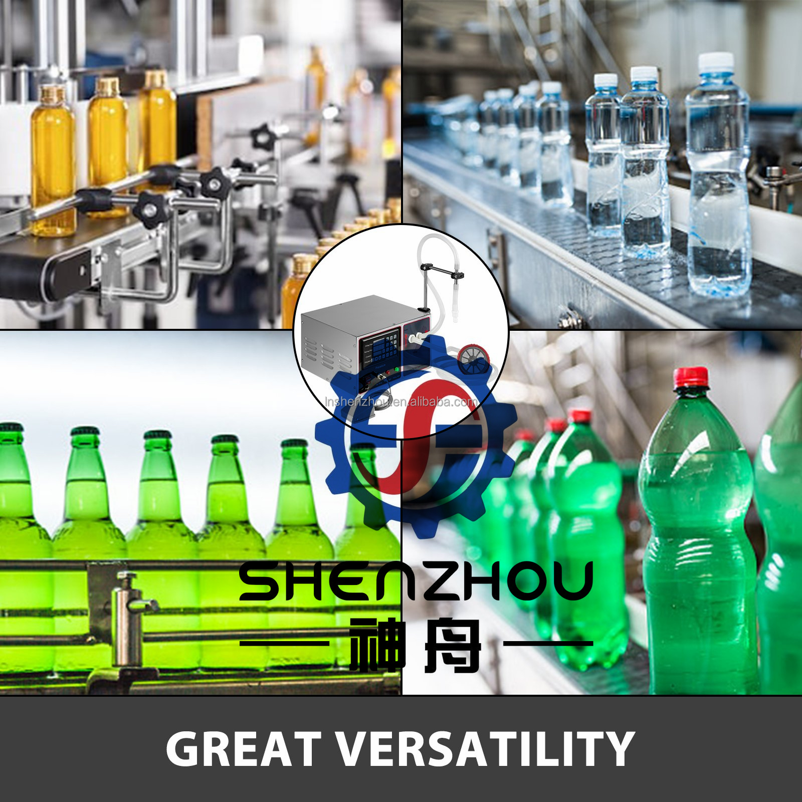 Shenzhou - semi automatic juice digital pump water liquid filling machine for oil bottle liquid filler injection filling machine Filling&Packing Machine 14