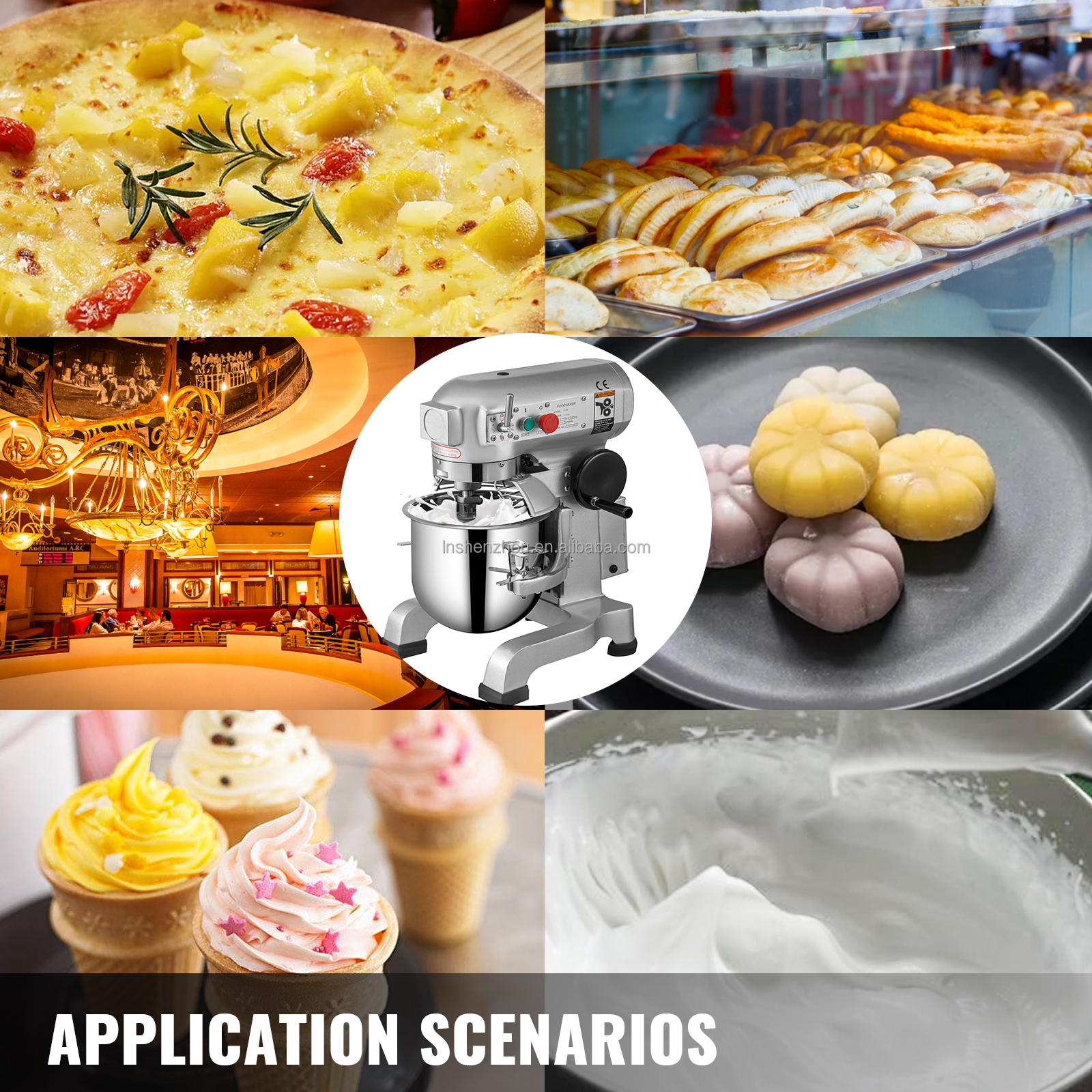 선저우 - 휴대용 전기 푸드 믹서, 다지기, 우유 거품기, 강력 블렌더, 커피 메이커, 주방 로봇, 상업용 건조 및 분쇄기 12