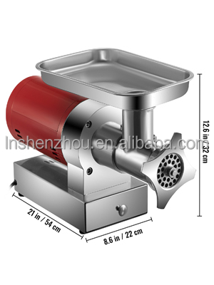 Shenzhou - Multi-Power Electric Meat Grinder Machine Mincer W/ Convenient Drawers Humanized Design Stainless Steel Commercial Home Food Machine 16