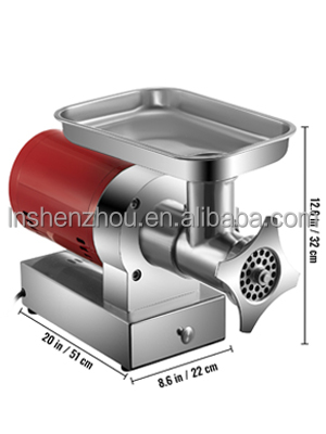 Shenzhou - Multi-Power Electric Meat Grinder Machine Mincer W/ Convenient Drawers Humanized Design Stainless Steel Commercial Home Food Machine 15