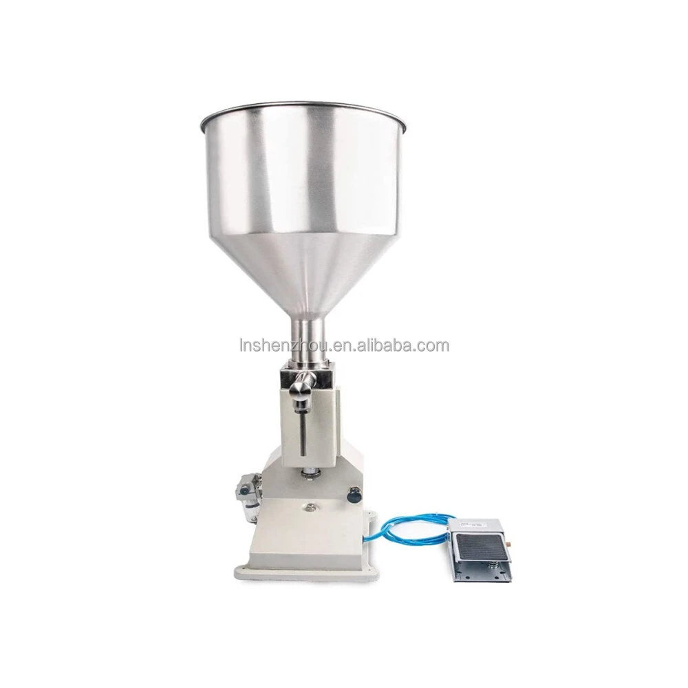 Shenzhou - A02 MINI STAINLESS STEEL PNEUMATIC FILLING MACHINE CREAM FOOD PASTE DISPENSING LIQUID PACKAGING EQUIPMENT Filling&Packing Machine 1