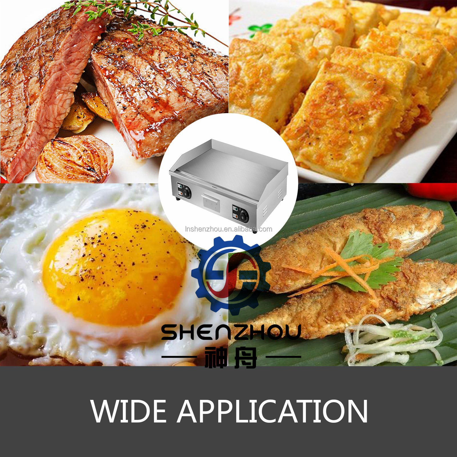 Shenzhou - Commercial electric thermoelectric teppanyaki iron plate Food Machine 15
