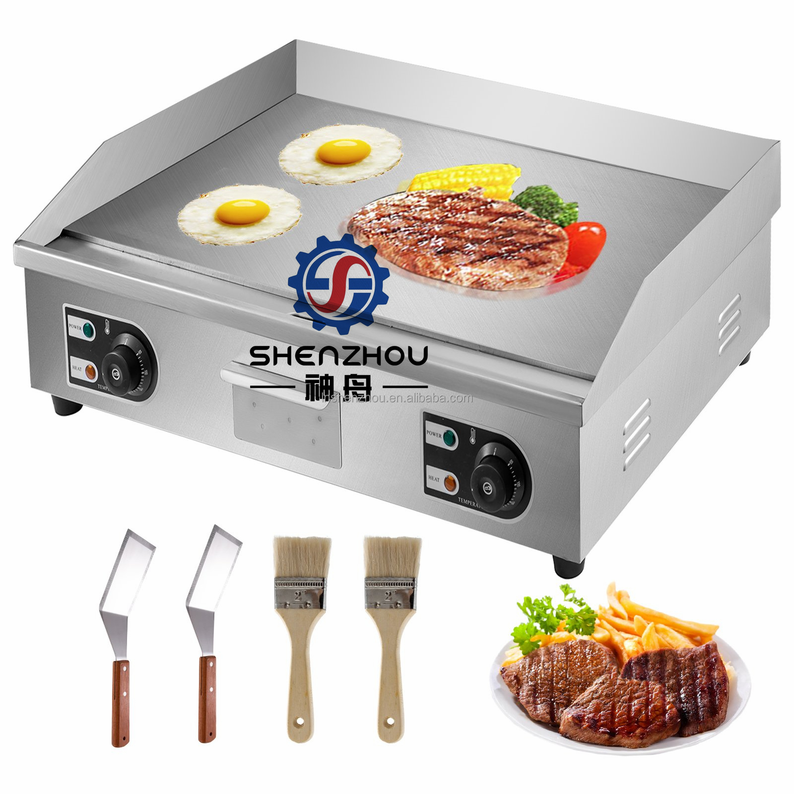Shenzhou - Commercial electric thermoelectric teppanyaki iron plate Food Machine 9