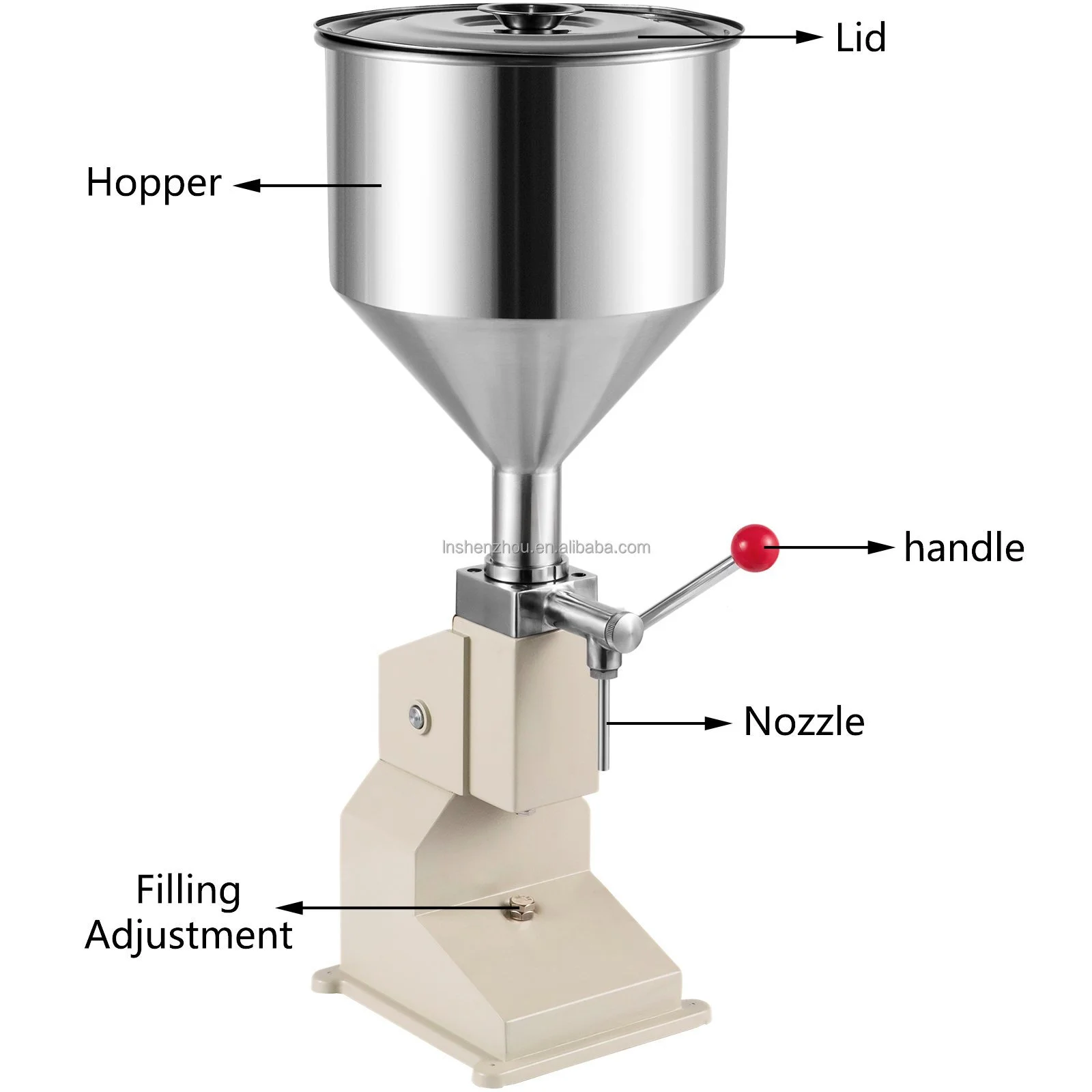 Shenzhou - A03 5-50 ML Adjustable Manual Liquid Filling Machine Commercial Liquid Dispenser for Paste Cosmetic Oil Filling&Packing Machine 1
