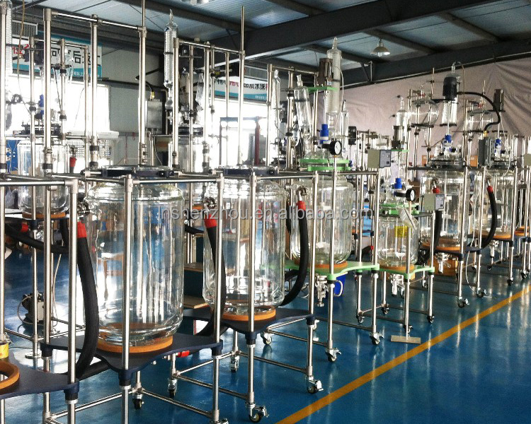 Shenzhou - 5l Jacketed Glass Reactor Reaction Vessel 100w Digital 0-1200r/min Chemical Lab Hot selling machine 8