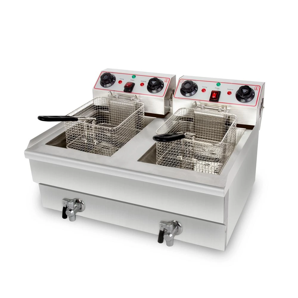 Shenzhou - 6L Electric Fryer Single-cylinder Fryer with Plunger Microswitch French Fries Chicken Equipment Restaurant Equipment deep fryer Food Machine 1