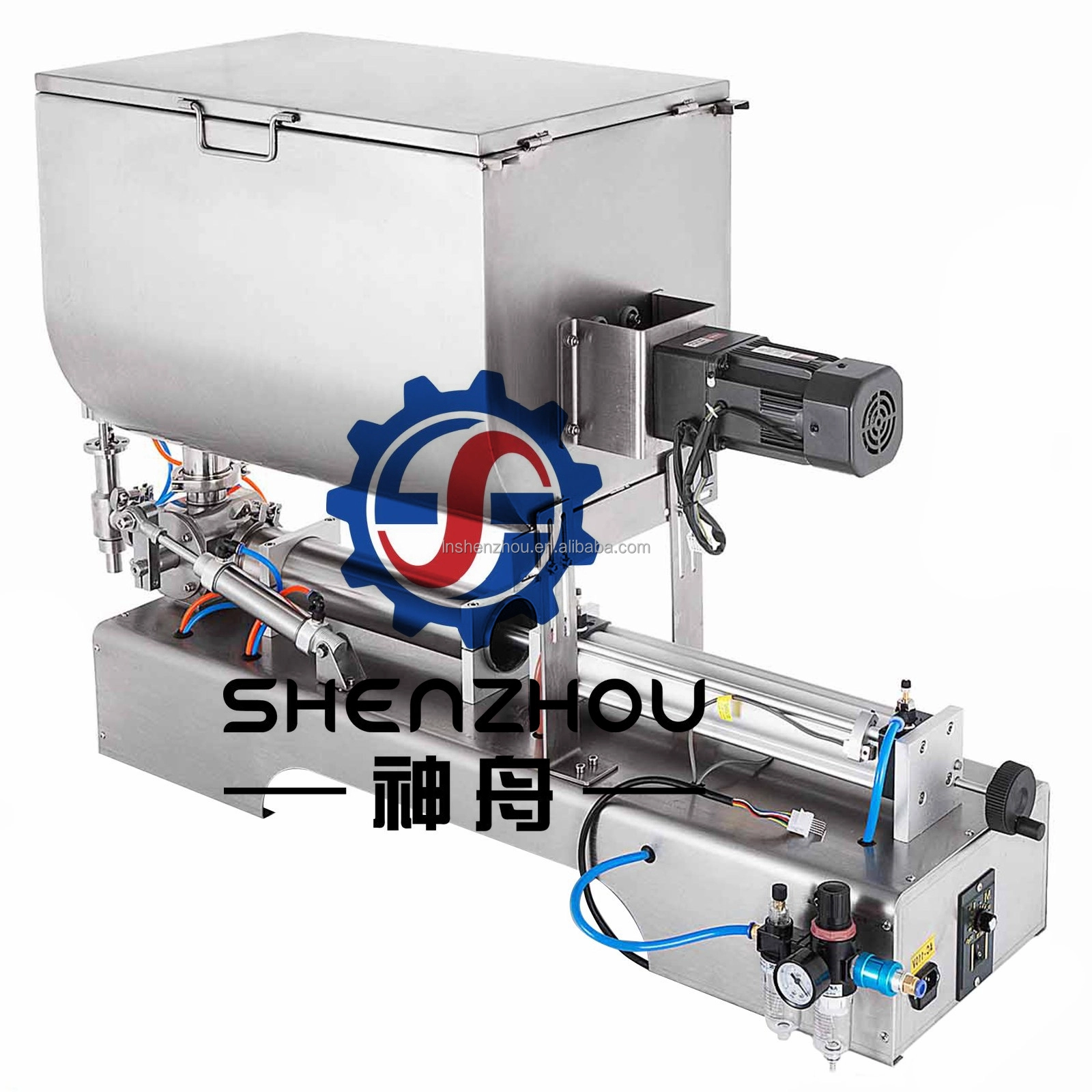 선저우 - 액체 파우치 충전기, 500g 스탠드업 파우치 충전기, 충전 및 포장 기계 1