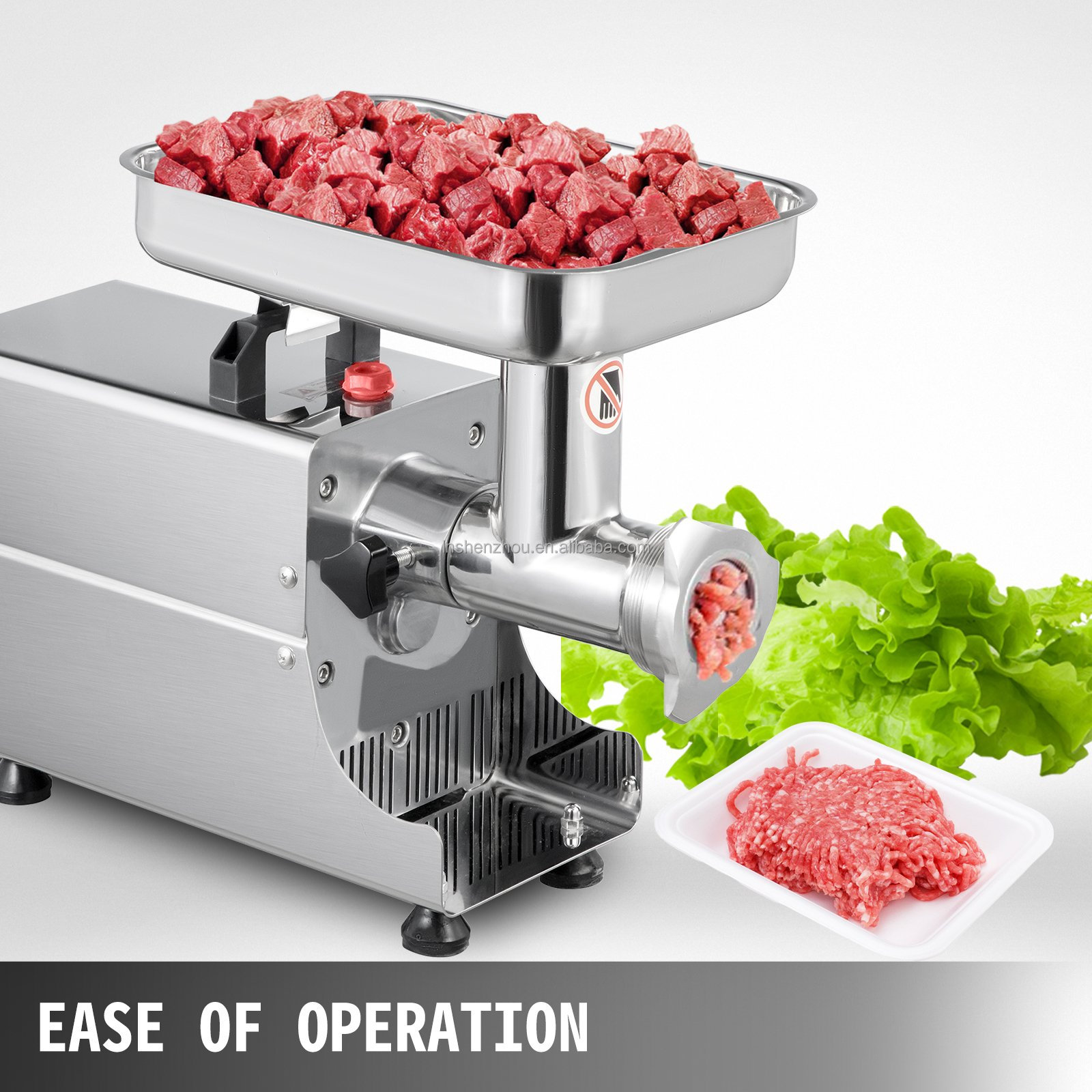Shenzhou - Kitchen Heavy Duty Stainless Steel Electric Meat Grinder 75kg/h Filling&Packing Machine 8