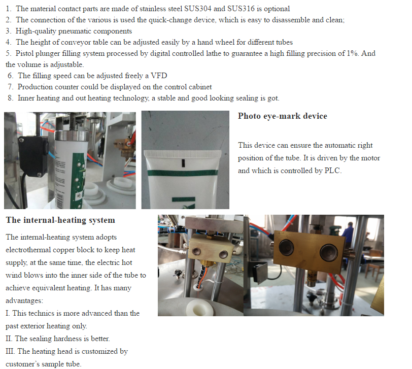 Shenzhou - Vollautomatische, wirtschaftliche Abfüll- und Verschließmaschine für weiche Kunststofftuben zur Abfüllung und Verpackung von Cremes 10