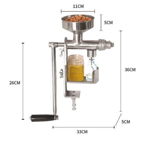 Shenzhou - Manuelle Ölpresse für den Haushalt, Handentsafter, Erdnuss- und Walnusspresse, rattensicher 9
