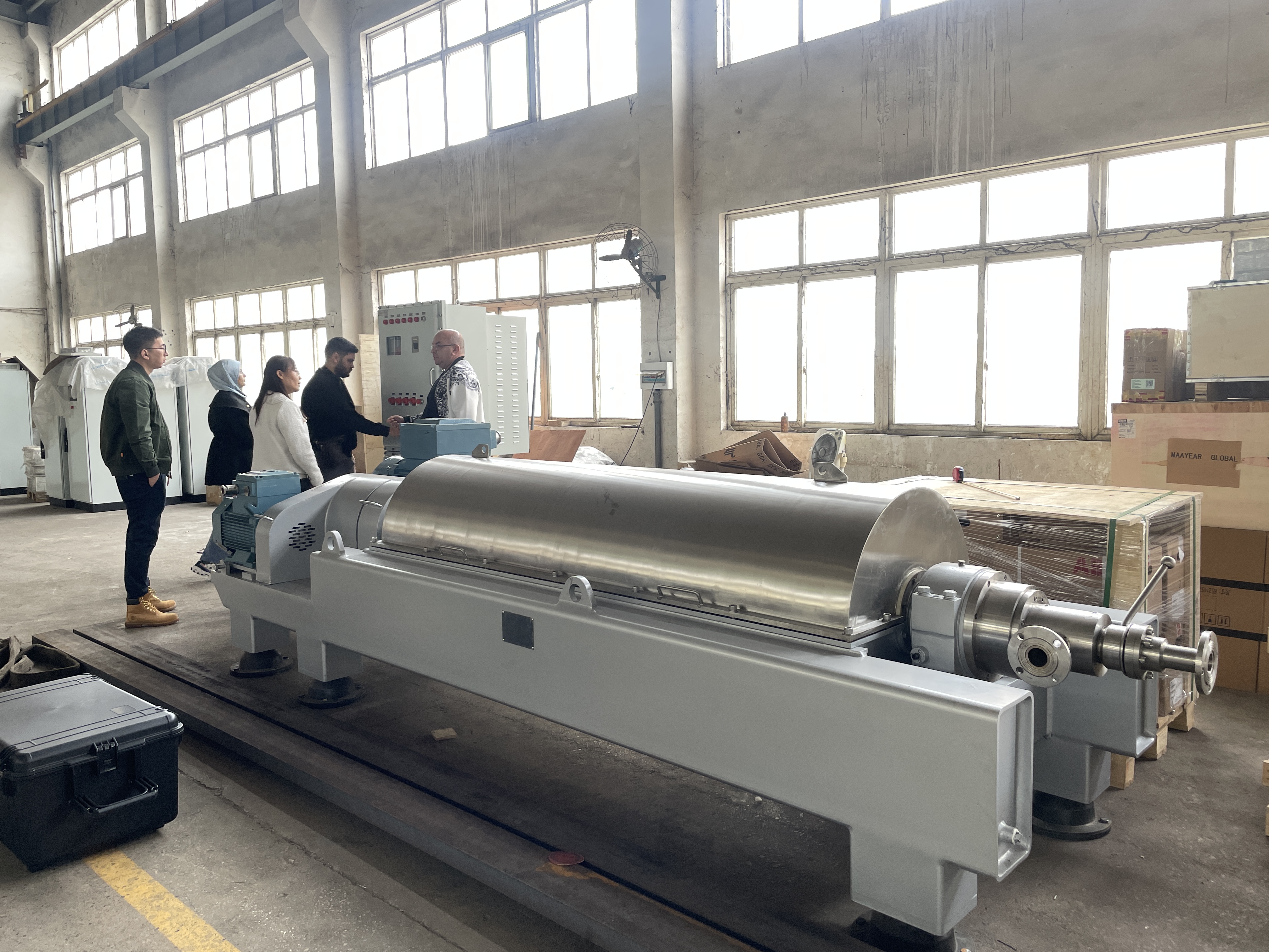 Quality Türkiye customer purchased a LWS520 three phase decanter 1