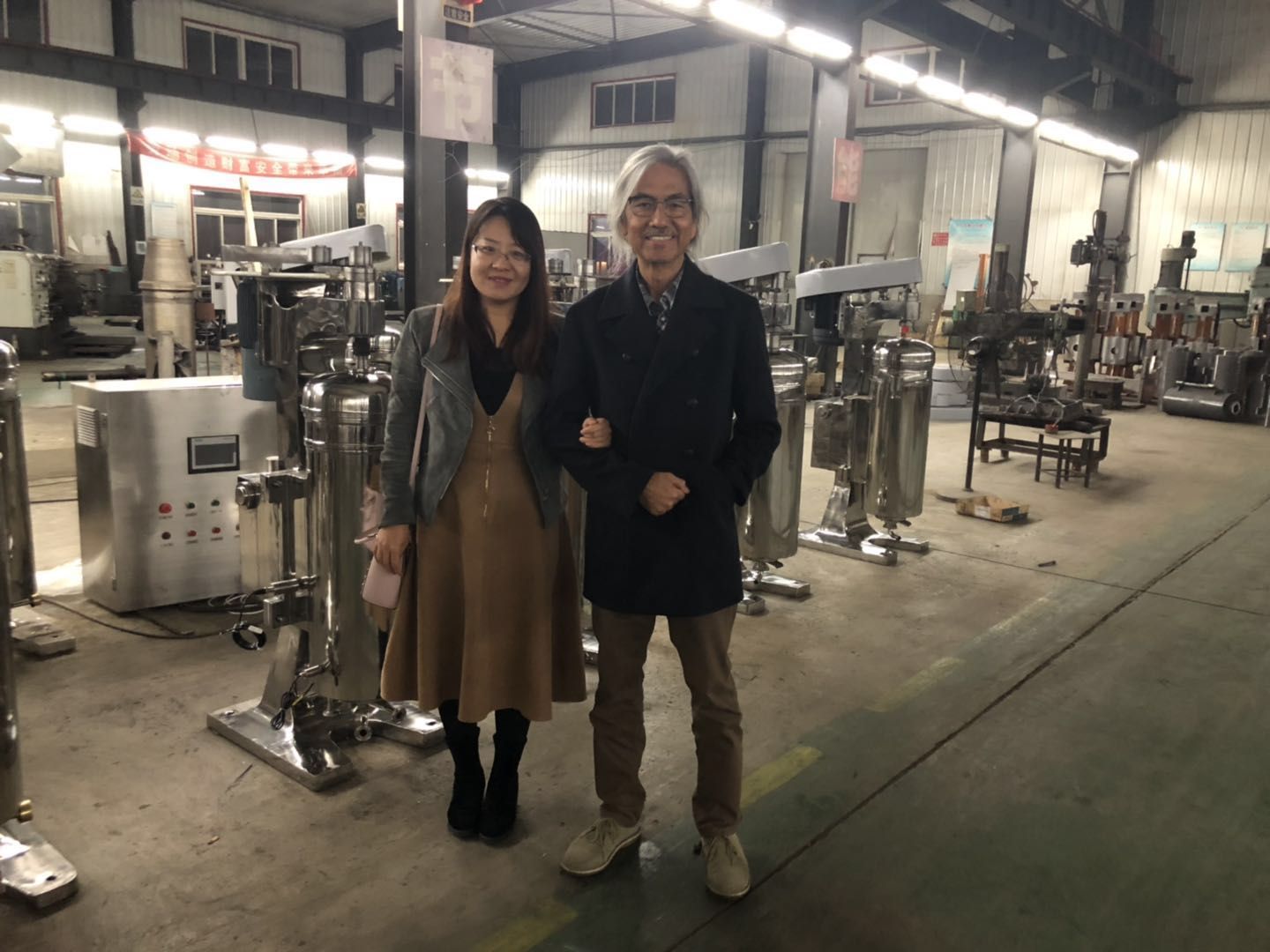 Customized Canadian customer visits the production base of tubular centrifuges manufacturers From China | Shenzhou 1