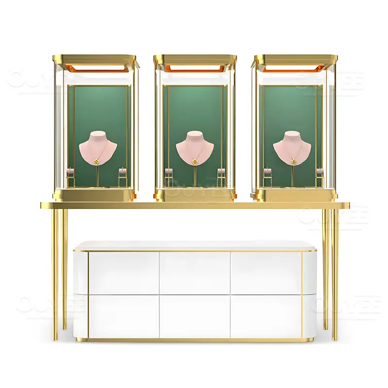 Custom Glass Jewelry Showcase Manufacturer and Supplier by OUYEE 1