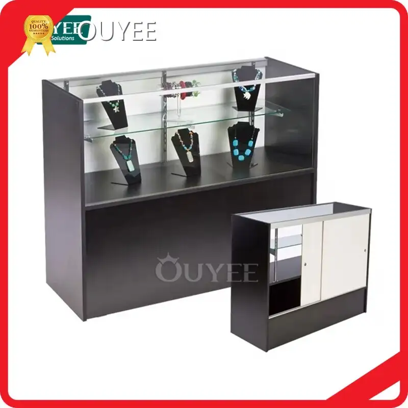 Full-View Aluminum Frame LED Glass Showcase for Retail Store 1