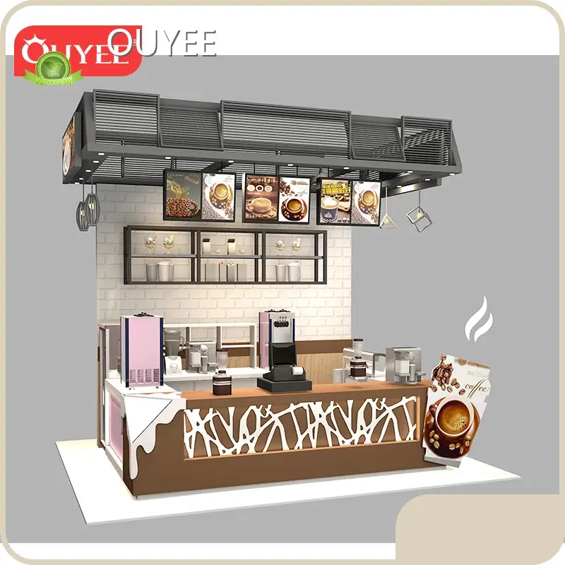 Retail Juice Shop Interior Design — Indoor Juice Bar Kiosk 1