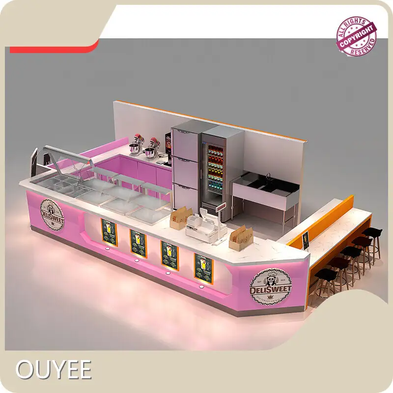 Customized Factory Retail Fruit Juice & Frozen Yogurt Kiosk Furniture 1