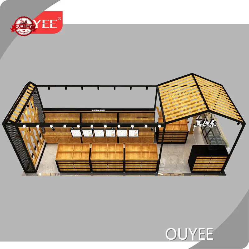 Ice Cream & Frozen Yogurt Topping Bar Plywood Bubble Tea Candy Kiosk 1