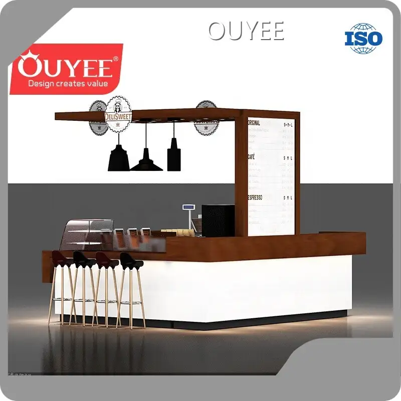 Custom Coffee Shop Kiosk - Waffle & Coffee Retail Kiosk 1