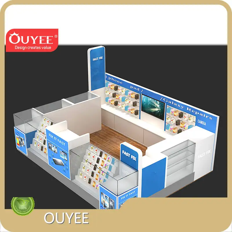 Mobile Phone Accessories & Repair Retail Kiosk for Shopping Mall 1