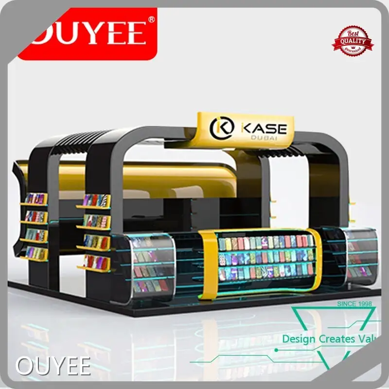 Customized Wooden Cell Phone Repair Kiosk & Mobile Shop Counter 1