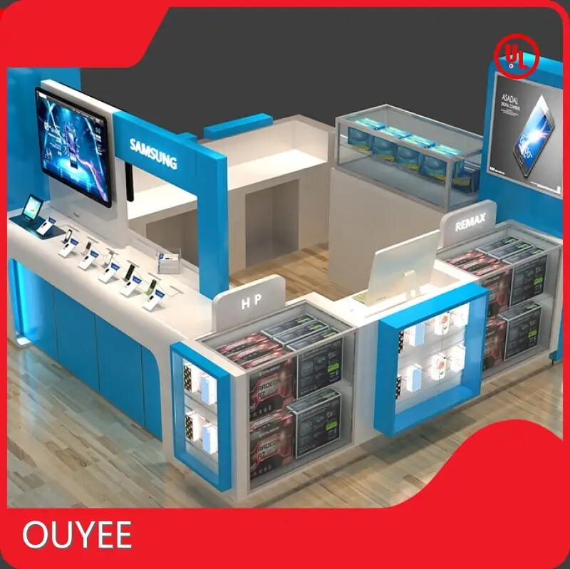 Cell Phone Mall Kiosk for Mobile Accessories & Repair Shop Furniture 1